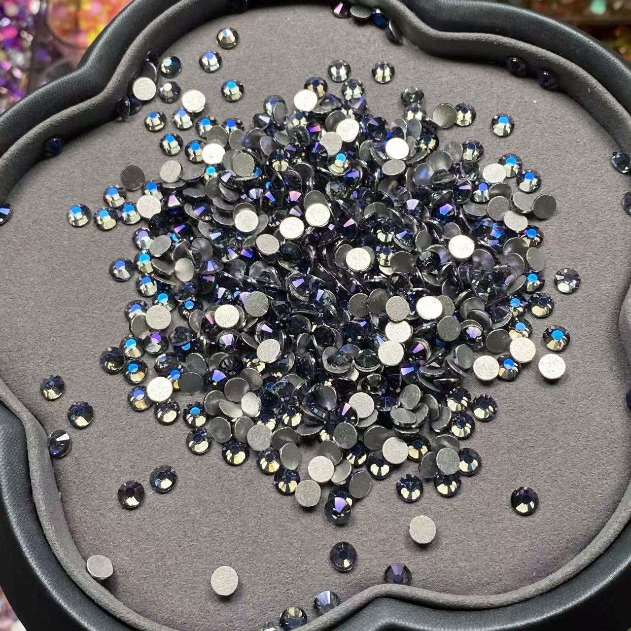 Grey Glass Crystals