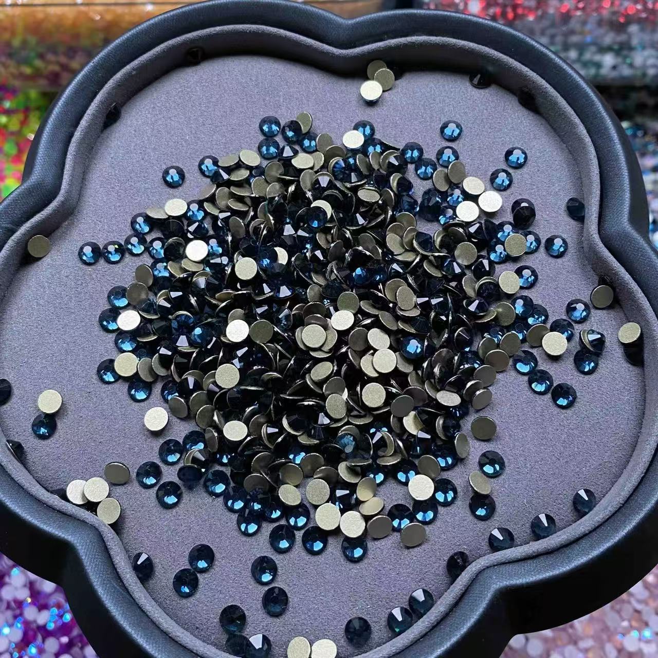 Clear Navy Blue, Glass Crystal