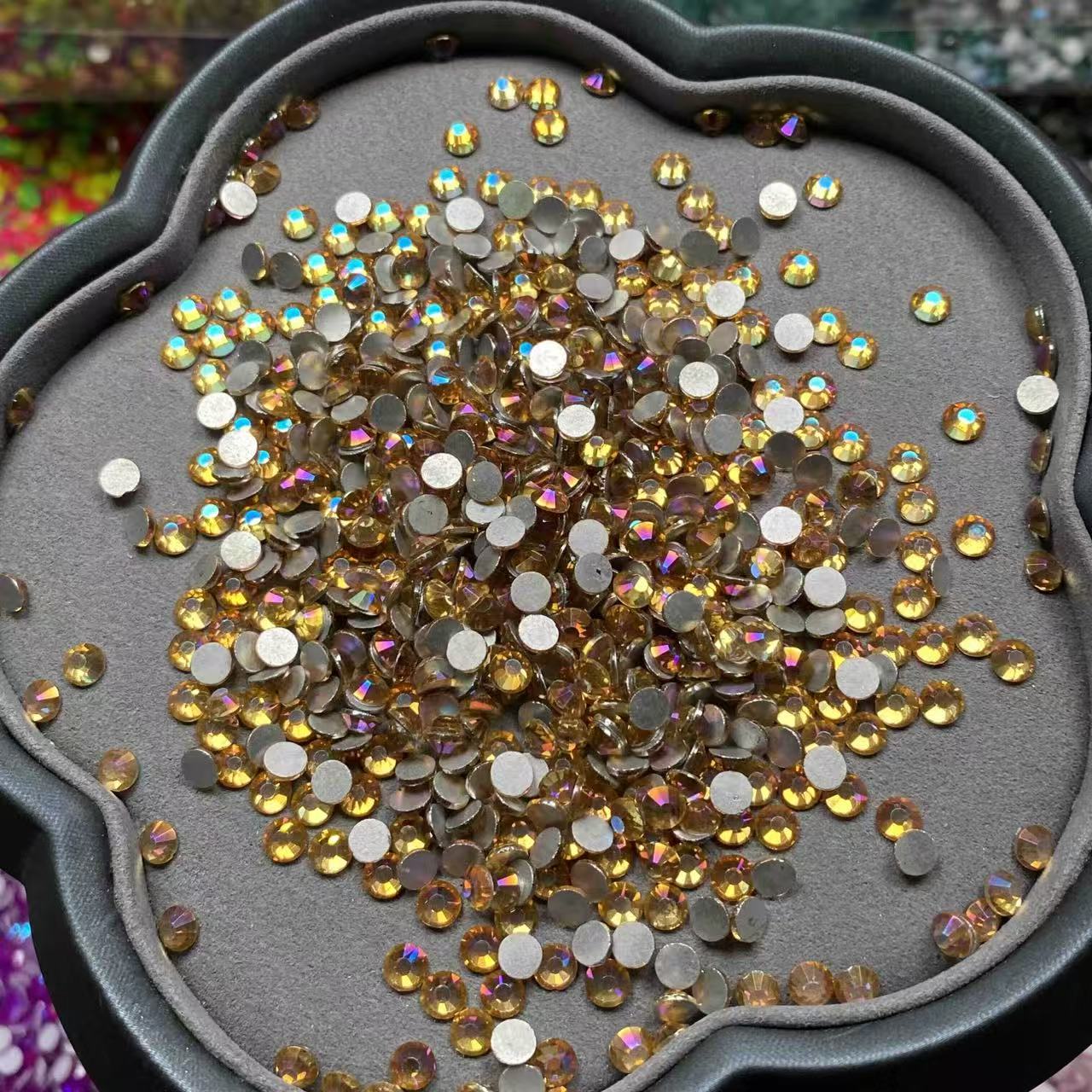 Desert Queen, Clear Golden AB Glass Crystal