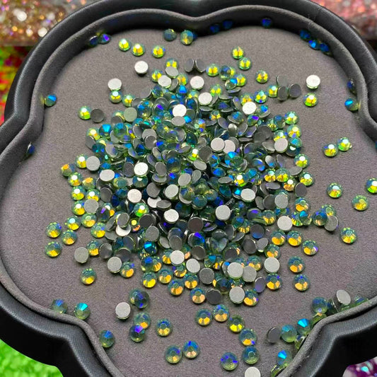 Seaweed, Green AB, Glass Crystal