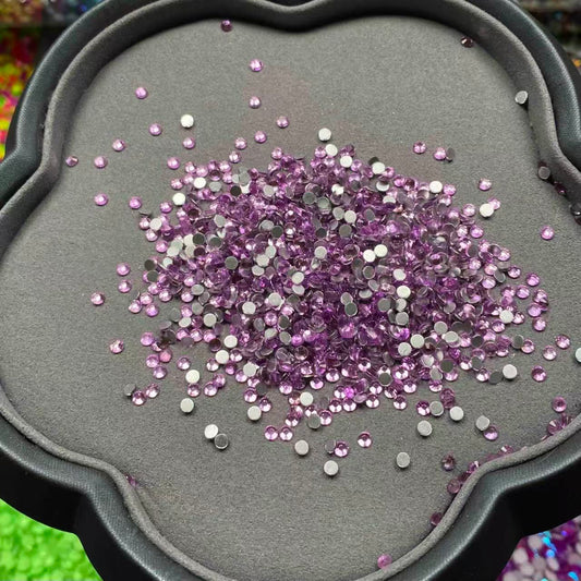 Light Lavender, Clear Glass Crystal