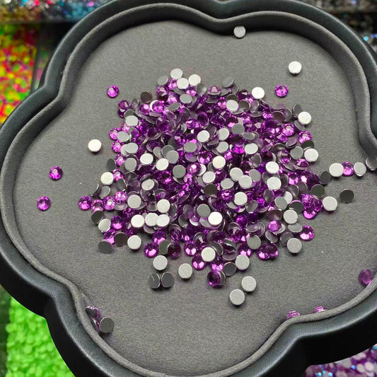 Lavender, Clear Glass Crystal