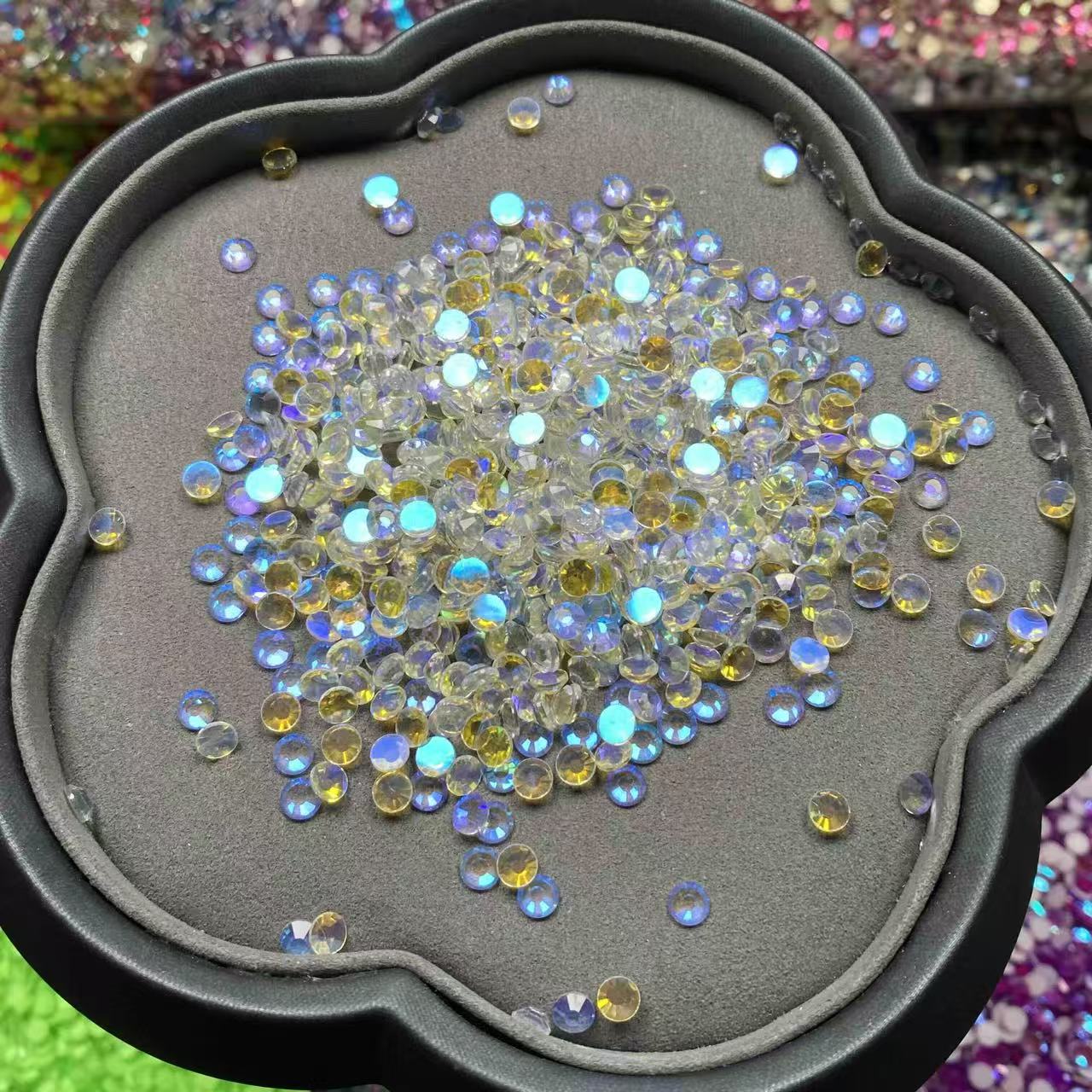 Aurora Clear, AB Glass Crystal