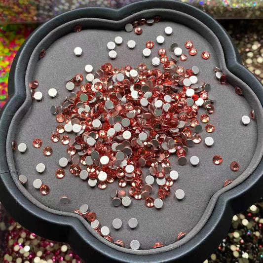 Lily Red, Clear Glass Crystal