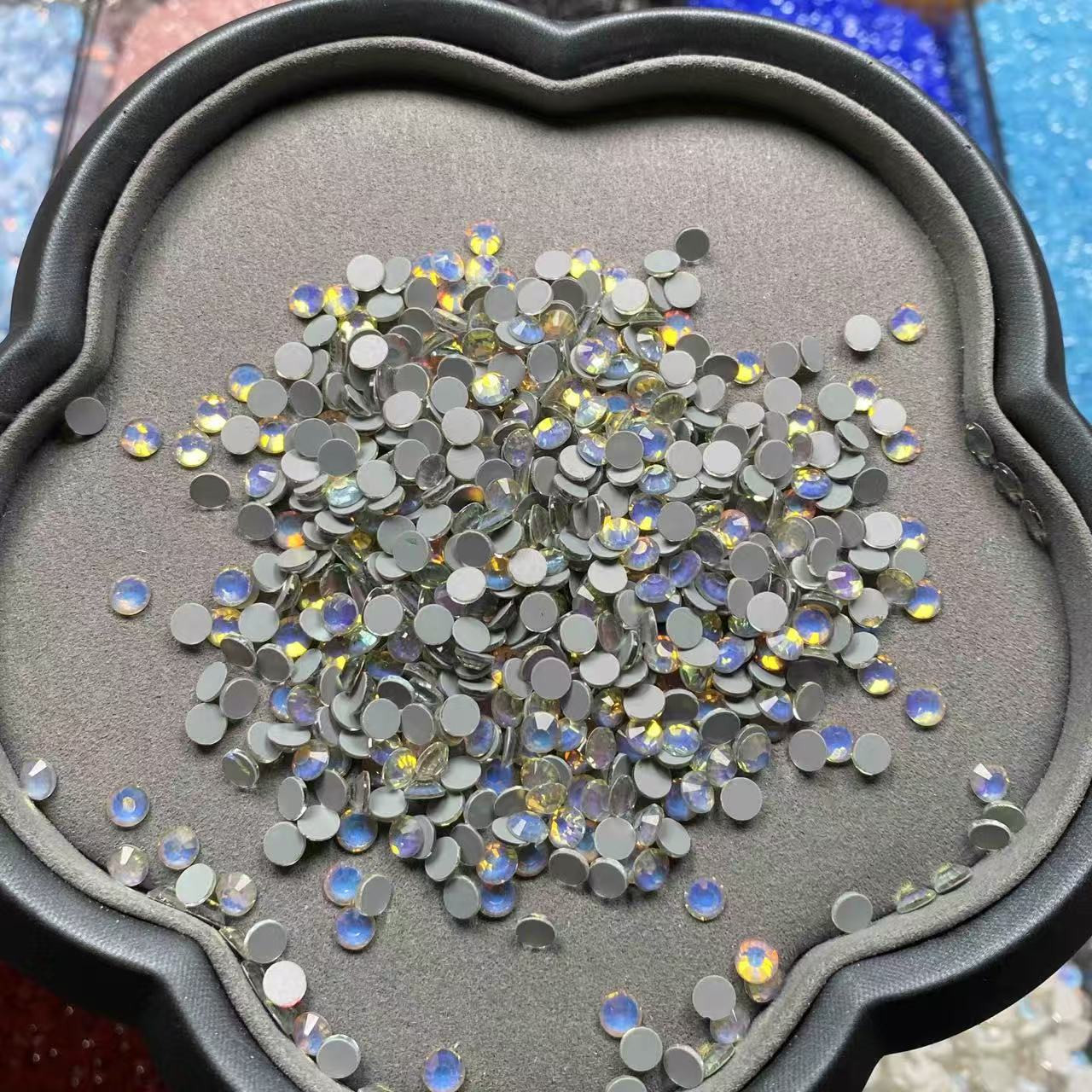 Grey Glass Crystals