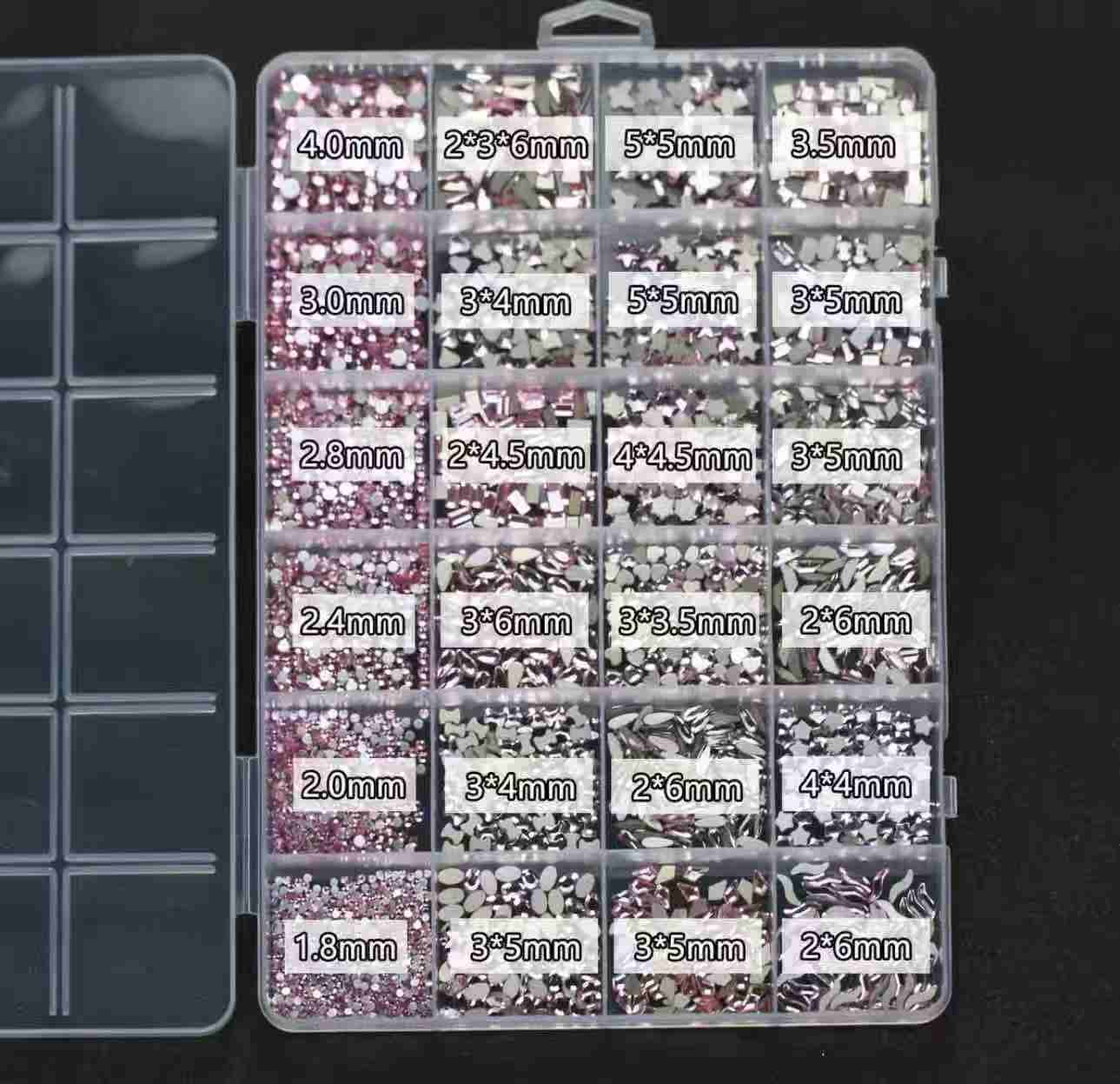 Multi-shape Glass Crystals, 24 Cubes