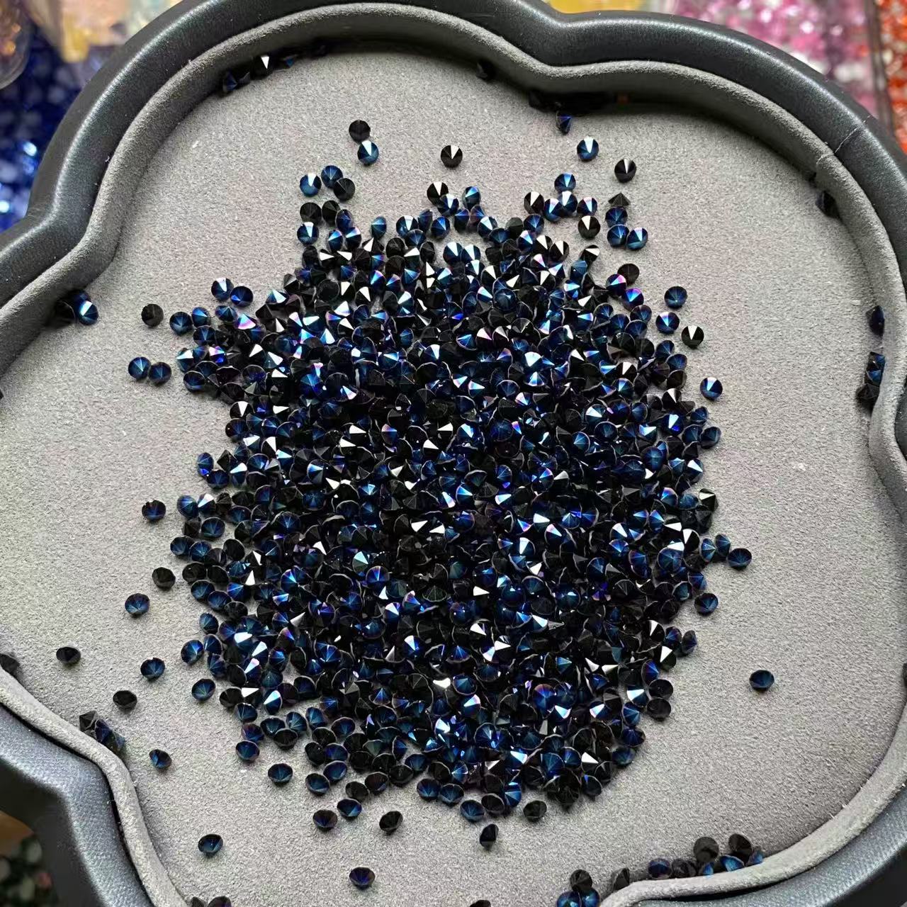 3mm Glass AB Nail Caviar