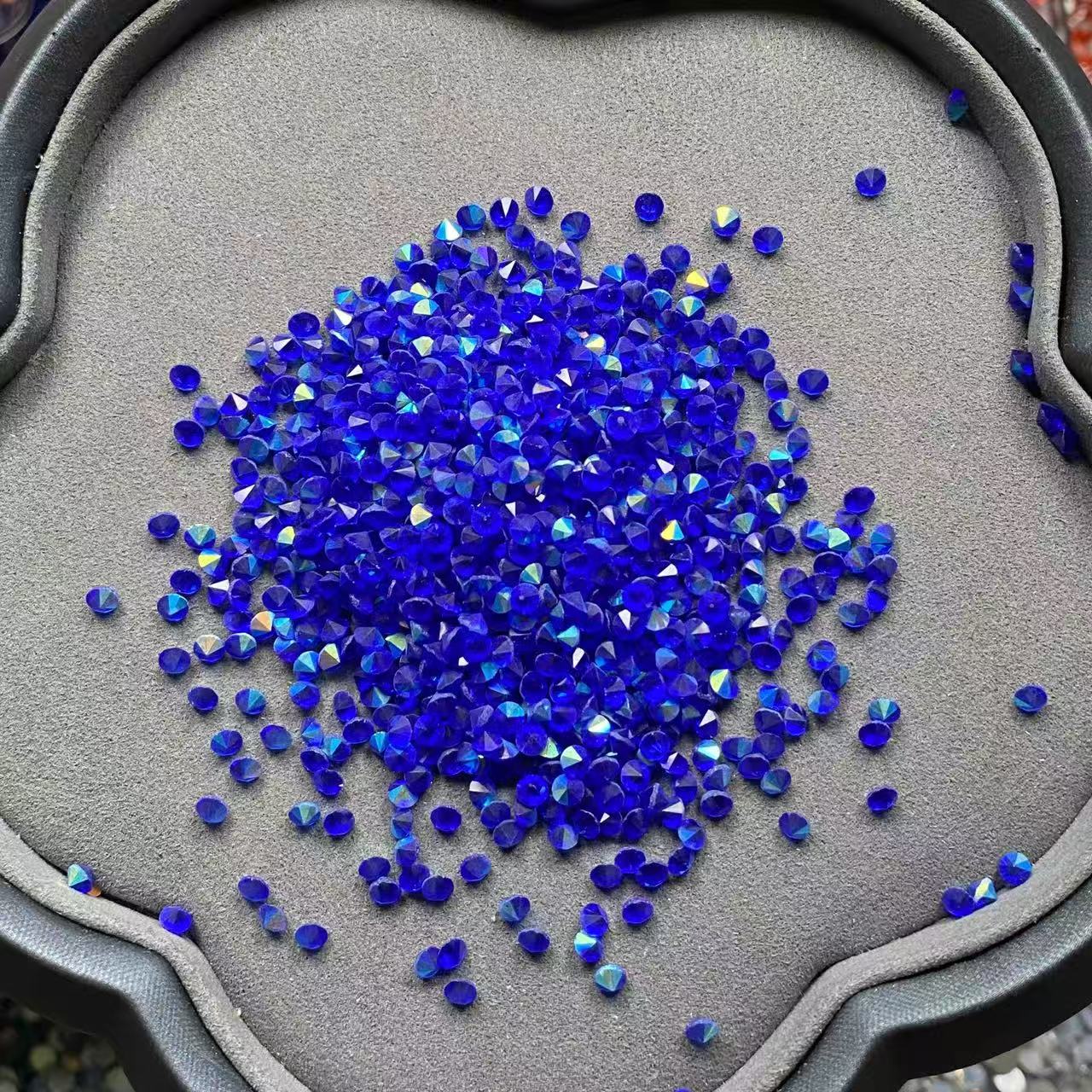 3mm Glass AB Nail Caviar