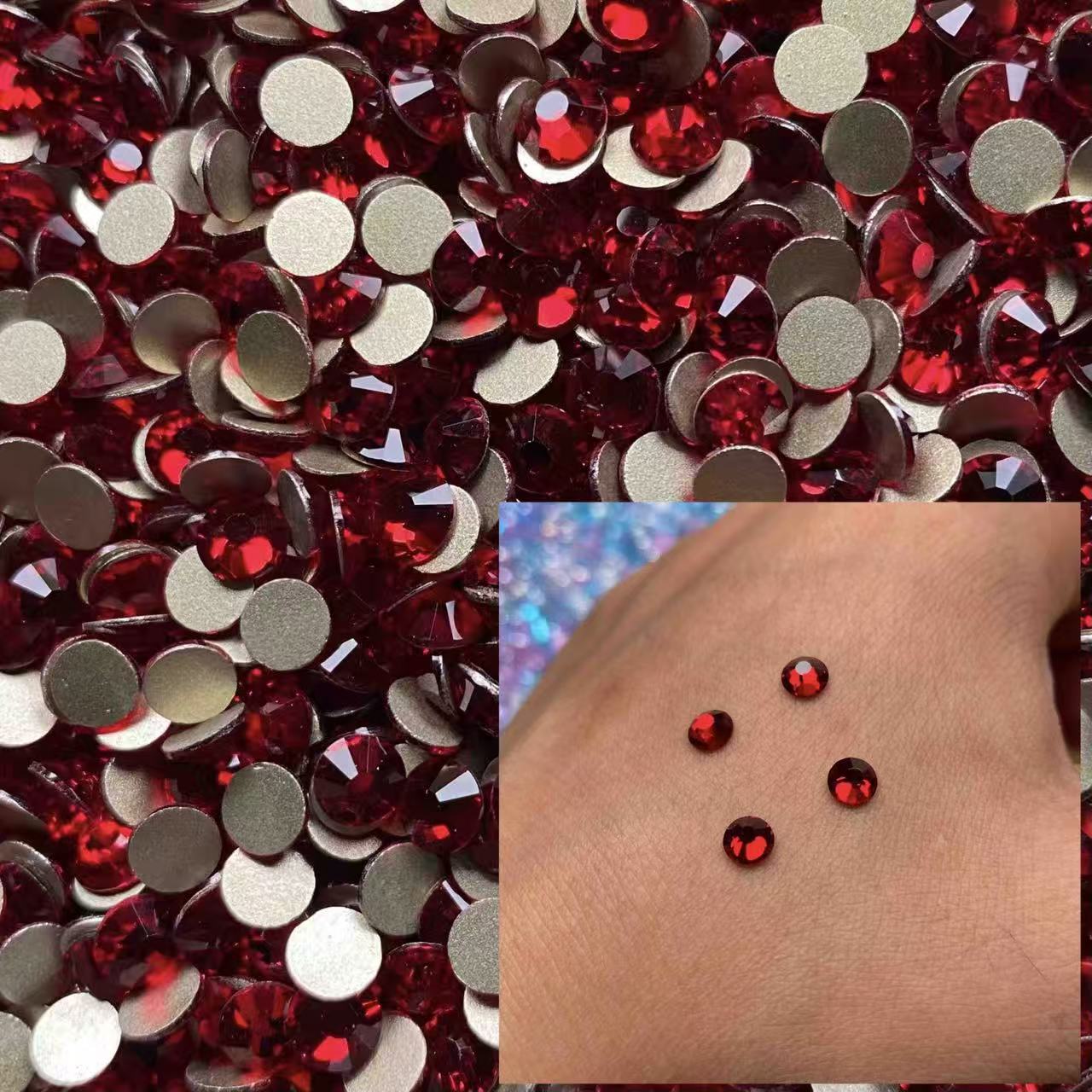 Red Glass Stones